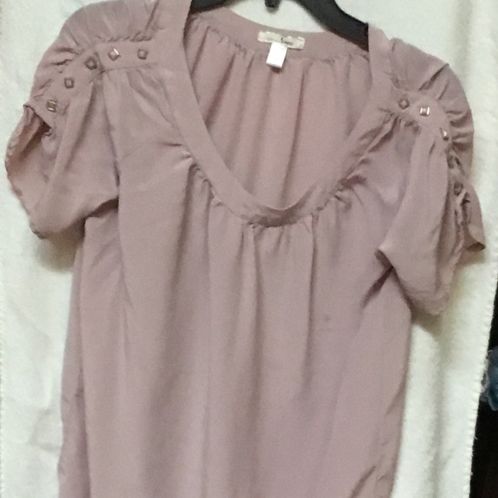 Blush colored blouse